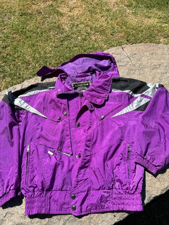 Ossi Other - OSSI Vintage Colorblock Hooded Ski Jacket
